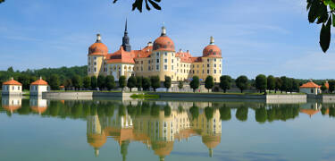 Das Jagdschloss Moritzburg aus dem 16. Jh. ist ein fabelhaftes Ausflugsziel.