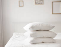Hotellet tilbyder en "pudemenu" med forskellige typer puder - for at give dig en ekstra god nattesøvn.