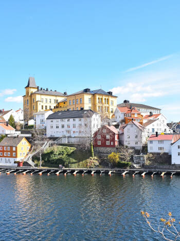 Das Hotel liegt in Arendal im schönen Schärengarten zwischen Grimstad und Tvedestrand.