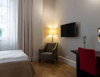 Hier werden Sie in den modernen und komfortablen Standardzimmern des Hotels untergebracht.