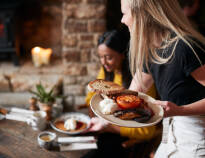 The hotel's British gastropub, The Bishops Arms, offers a wide selection of food and drinks on the pub menu.