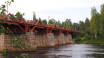 Se Sveriges ældste bro, "Lejonströmsbron", og oplev den fantastiske natur i det nordlige Sverige.