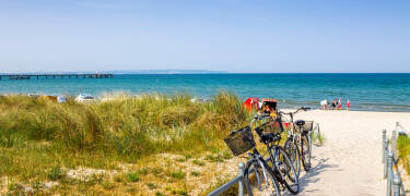 Idealer Ausgangspunkt zum Wandern, Radfahren und Erkunden der Insel.