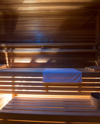 Saunaer og massage i wellnessområdet giver dyb afslapning.