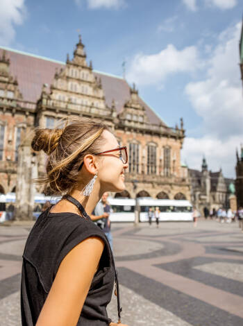Besuchen Sie den Bremer Haupt- und Marktplatz, der als einer der schönsten Europas gilt.