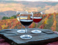 Besök den närliggande vinkällaren och testa goda lokala viner.