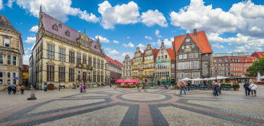 Bremen med sin historiske gamleby er