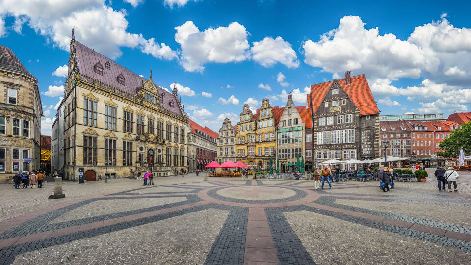 Bremen med sin historiske gamleby er