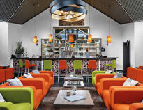 Enjoy a cool drink in the beautiful bar in the old chapel of the hotel.