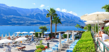 Lake Garda is just a few minutes away and the hotel has a private beach with sun loungers and parasols.