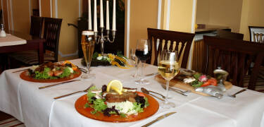 The hotel restaurant will spoil you with a 3-course menu every evening.