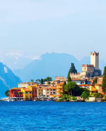 Along the shores of Lake Garda you'll find many historic castles and charming towns. Take a trip to beautiful Malcesine, for example.