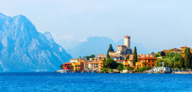 Along the shores of Lake Garda you'll find many historic castles and charming towns. Take a trip to beautiful Malcesine, for example.
