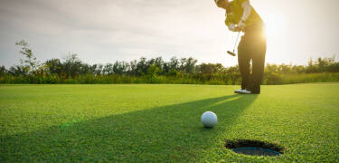 Dere kan kose dere i golfklubben “Paradiso del Garda”.