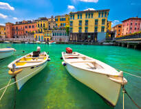 The hotel offers a shuttle to Peschiera town centre, which is a must to explore further.