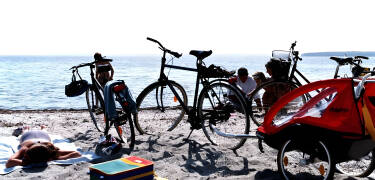 There are plenty of opportunities to enjoy the Danish beaches in the south of Zealand.