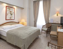 Die Zimmer des Grand Hotel Cravat vereinen Tradition und Moderne.