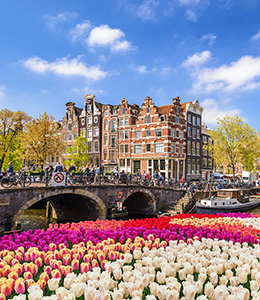 Tag på billig bilferie i tulipanlandet Holland