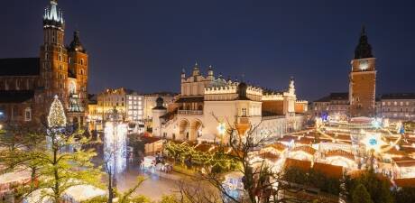 Julmarknad i Krakow